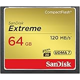 SanDisk 64GB Extreme CompactFlash Memory Card UDMA 7 Speed Up To 120MB/s - SDCFXSB-064G-G46