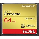 SanDisk 64GB Extreme CompactFlash Memory Card UDMA 7 Speed Up To 120MB/s - SDCFXSB-064G-G46