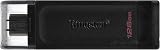 Kingston DataTraveler 70 DT70 128GB USB-C Flash Drive USB 3.2 Gen 1 Black view 4