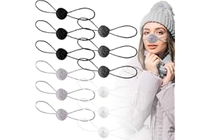 JaGely 12 Pcs Winter Nose Warmer Knitted Comfort Nose Cover for Women Men Outdoor Activities Cold Protection, Multicolor