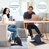 Sportneer Mini Exercise Bike Under Desk Portable Pedal Cycle Adjustable view 6