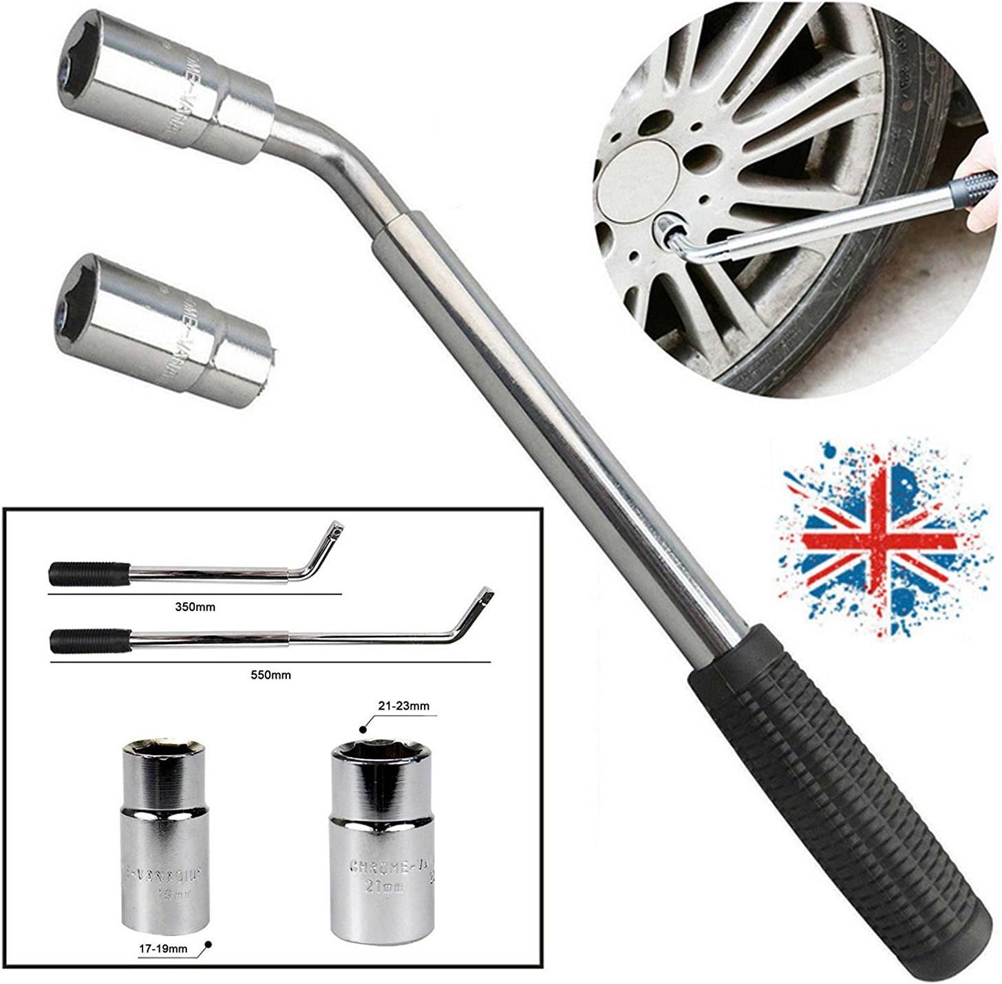 Extendable Wheel Torque Wrenches for Car Van 17mm / 19mm / 21mm