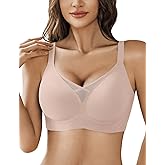 Avidlove Wireless Bras for Women No Underwire V Mesh Bralette Seamless Comfortable Bra Push Up Full Coverage Everyday Bras