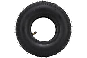 EIMSOAH 2.80 2.50 4 Tire and Inner Tube, Premium Rubber Material TR87 Bent Valve Stem, with Serrated Tread Design for Hand Tr