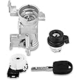 Ignition Lock Cylinder & Switch Kit with Key for VW/Audi/SEAT/Skoda 2005-2016 | Replaces OEM 5Q0905865A, 1K0905851B | Fits Jetta/Golf/EOS/Tiguan/A3/TT/R8