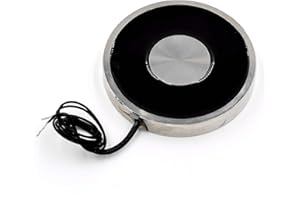 AKZYTUE DC 24V 200N 44LB/20Kg Suction Holding Sucker Round Electric Magnet Solenoid Lifting Cylinder Electromagnet 70 x 10mm