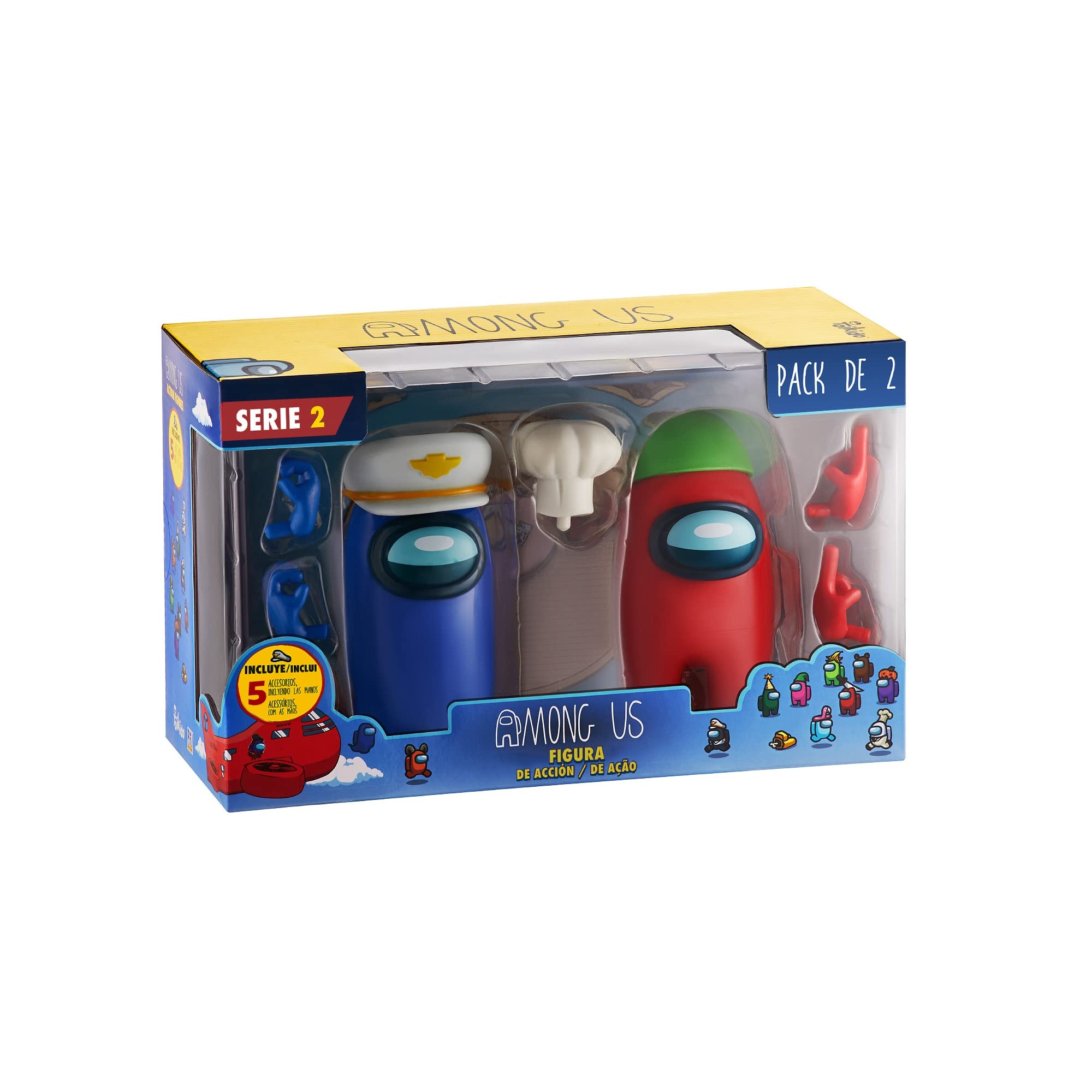 Bizak Among Us S2 Figure Action 2 Pack - Dark Blue + Red (64116215)