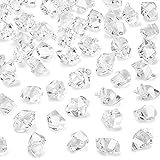 DomeStar Fake Ice Rocks, 150PCS(2.5Cups) Acrylic Gems Crystals Clear Rocks Plastic Diamonds Vase Centerpiece for Vase Fillers