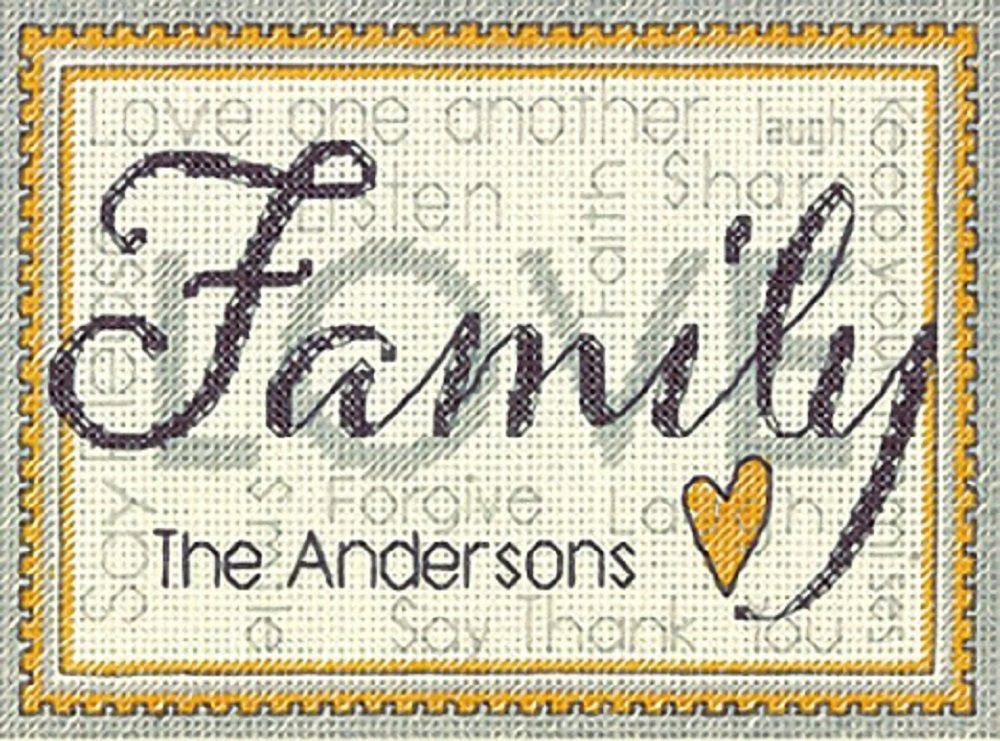 Dimensions "Family Counted Cross Stitch Kit, Multi-Colour