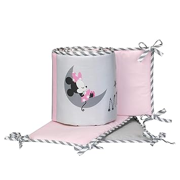 minnie mouse crib bumper pads