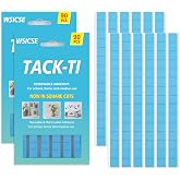 WSICSE 180Pcs Adhesive Sticky Tack,Removable Adhesive Putty | Reusable Mounting Putty for Wall Hanging Pictures, Posters Crafts (Blue, Pack of 2)