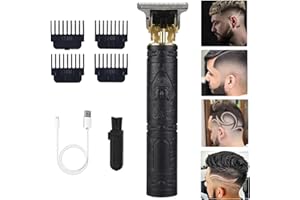 soieho Hair Clippers for Men, Professional Hair Trimmer Cordless Zero Gapped T-Blade Trimmer Rechargeable Beard Trimmer, Mens Gifts Hair Grooming Set for Hair Cutting