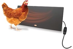 Cozy Products Cozy Coop, Chicken Coop Heater, Flat-Panel Radiant Heater with Thermal Protector, Energy-Efficient, Easy to Install, Ideal for Small Animals, 200 Watts, Black