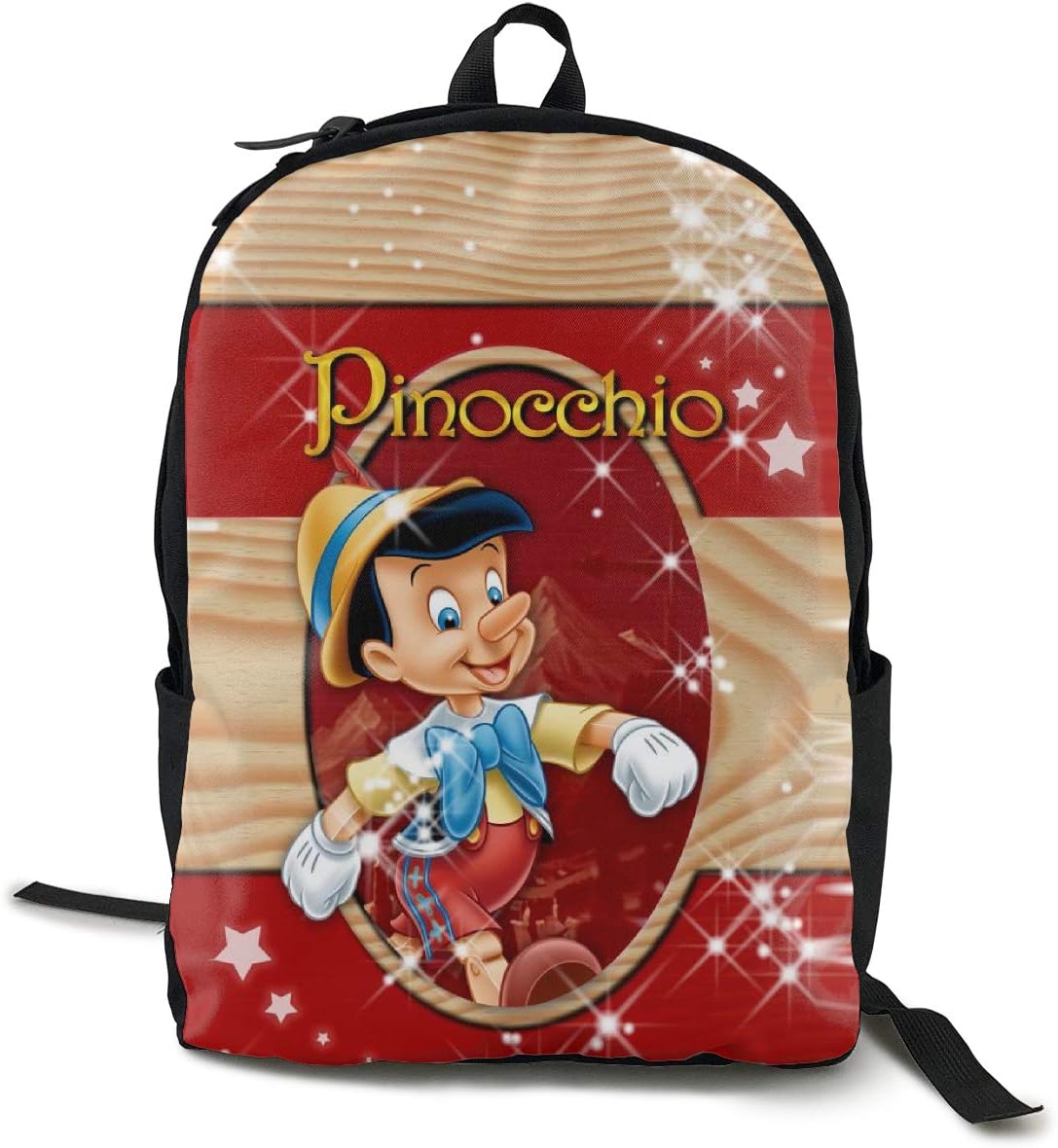 Lightweight Teenager Unisex Lying Puppet Backpack/school Bag Black One Size