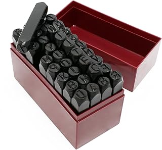 Schlagstempel Schlagbuchstaben Schlagzahlen Einschlagzahle 10 mm Nummern 36-tlg