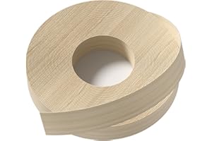 SUNNYDONGZE Birch Plywood Veneer Roll Wood Veneer Edge Banding,1/2 inch*50ft Edge Banding, Iron on with Hot Melt Adhesive, Flexible Wood Tape Sanded to Perfection. Easy Application Wood Edging