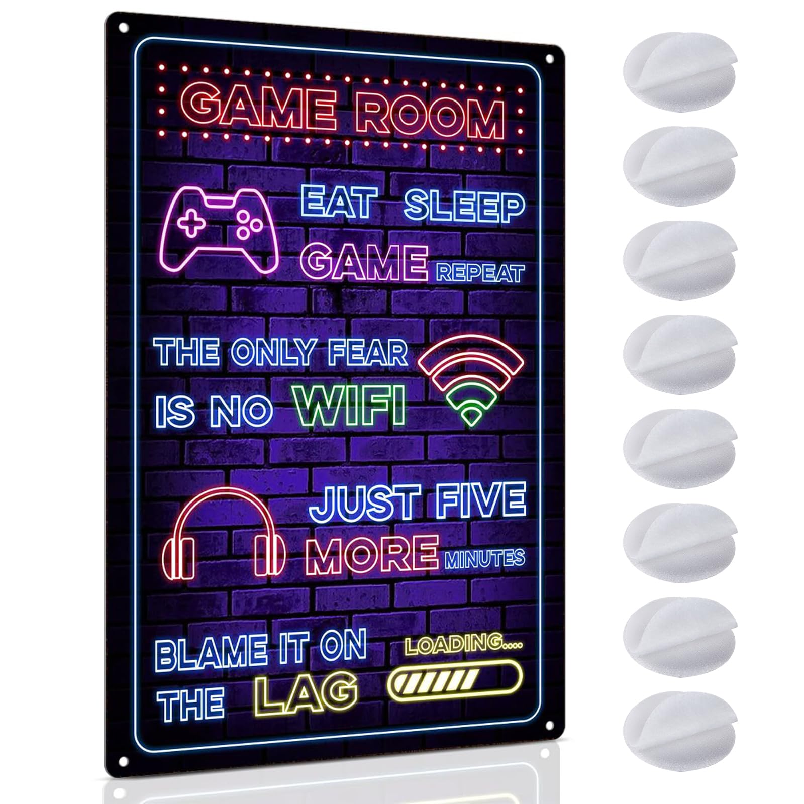 Anmahe Gaming Sign Boys Bedroom Decor,Gaming Wall Art Cool Teen Gifts,Unique Wall Art,Gaming Posters for Gamers,Gaming Bedroom Accessories Perfect for Gaming Rooms,Wall Door Decor