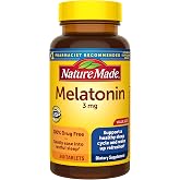 Nature Made Melatonin 3mg Sleep Aids for Adults, 240 Tablets | 100% Drug Free Sleep Aid for Men and Women, Sleep Supplements for Adults, Helps You Fall Asleep Faster, 240 Day Supply