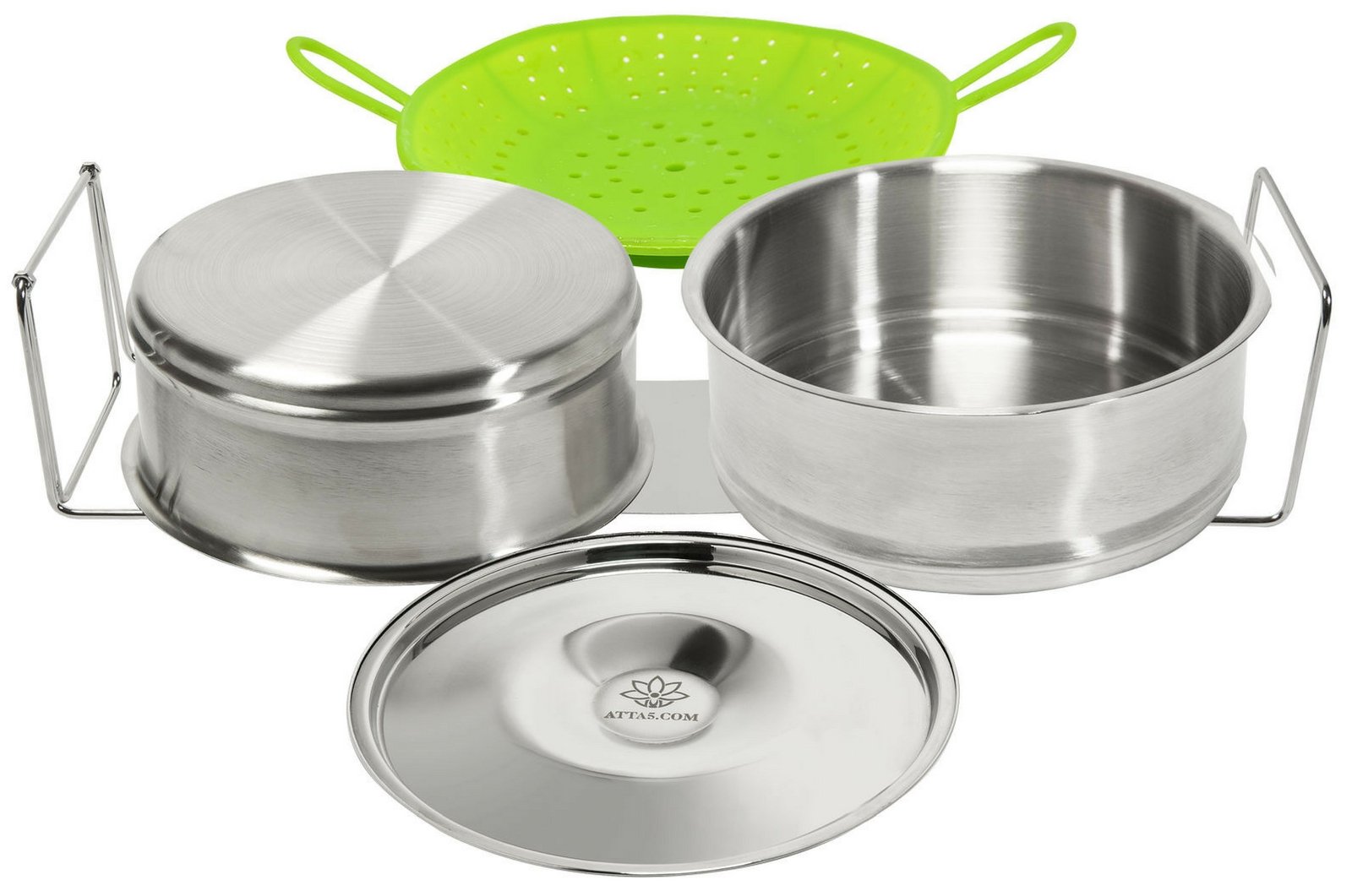 Stackable Steamer Insert Pans for Pressure Cooker or Instant Pot