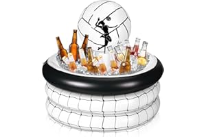 Bencailor Inflatable Cooler Inflatable Football Drink Cooler Toss Game Decoration Rugby Basketball Baseball Blow up PVC Sports Field Party Supply