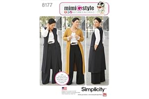 Simplicity 8177 Plus Size Pants Vest or Jacket, and Top Sewing Pattern For Women by Mimi G Style Sizes AA (10-18).