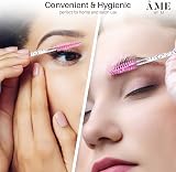 ÂME BY M 100pcs Pink Crystal Mascara Wands Lash Extension Eyebrow Brush view 4