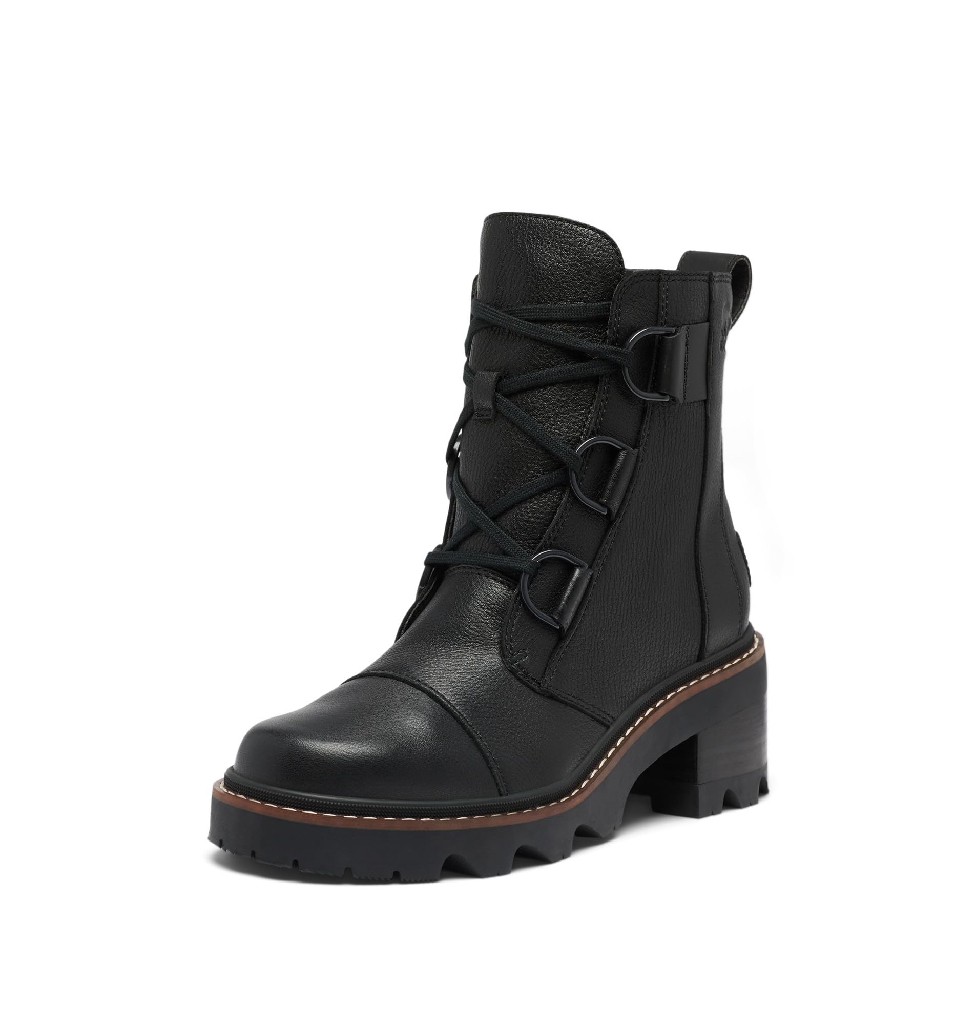 SOREL Women’s Joan Now Lace Boot – Black, Black – 10