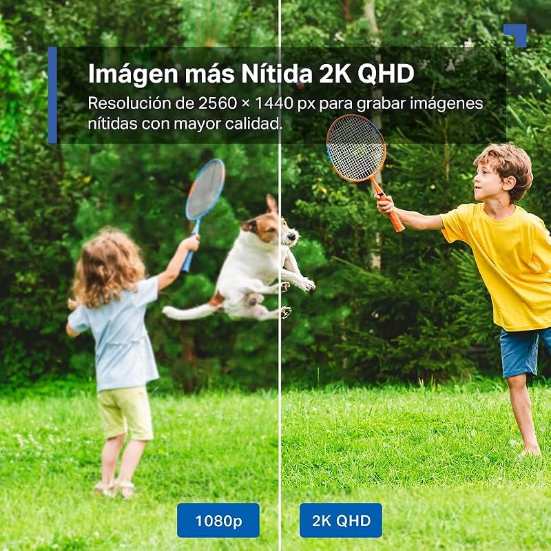 C425(4-Pack)-Cámara vigilancia WiFi Exterior,2KQHD,300 Días de Batería