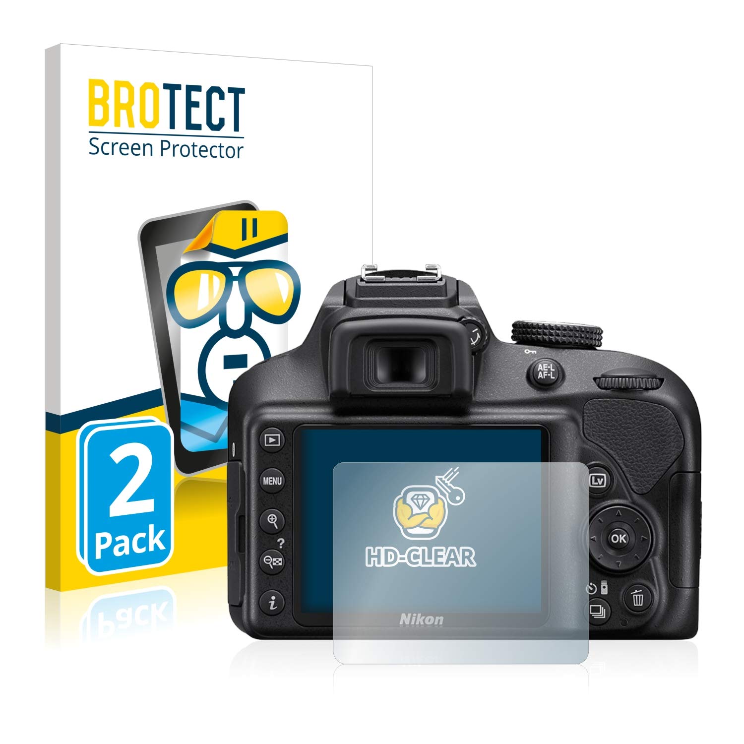BROTECT Protector Pantalla Compatible con Nikon D3400 Protector ...