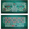 BALIKEN 36 x 72 Inches Roulette Table & Craps Table Top Casino Felt Professional Grade Mat