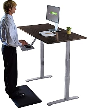 Rise Up Elektrischer Stehtisch Mit 2 Motoren 122 X 76 Cm Langlebig Klein Kommerzielle Qualitat Hohenverstellbar Ergonomisch Betrieben Zum Aufstellen Heben Fur Zuhause Buro Schreibtisch 48x30 White Frame Black Desktop Amazon De Burobedarf