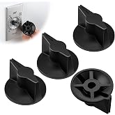 4 Pack Timer Switch Knob Replacement Compatible with 146MT574 Timer, Black | 3/16-inch D-shaped shaft Timer Switch Knob, Extended Anti Slip Handle Design, Durable ABS+PC Material