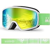 OutdoorMaster Kids Ski Goggles OTG Snowboard Goggles with 100% UV Protection Kids Snow Goggles for Boys Girls Toddler