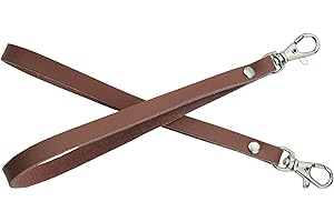 5AFASHION 2 pieces Leather Purse Wrist Strap for Wallet Clutch Wristlet Purse Keys Keychain Pouch