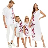 Matchable Family Hawaiian Luau Men Women Girl Boy Clothes in Watercolor Orchid