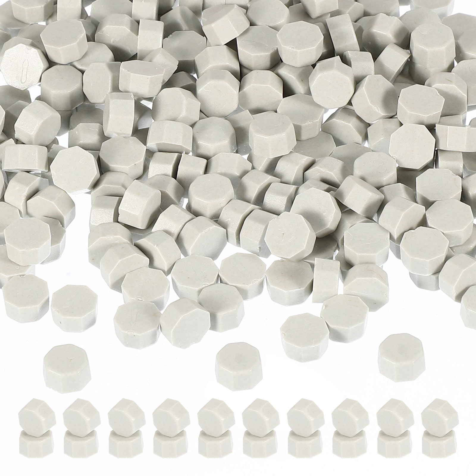 PATIKIL Wax Seal Beads, 720 Pack Beige Octagon Wax Seal Stamp Beads for Stamp Seals, Envelope Craft, Wedding Invitations