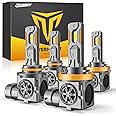 Termitor 9005 H11 Lights Bulb Combo, 60000LM, 800% More Light, High-Performance Fog and Off-Road Lights, 9005/HB3 H11/H9/H8 Fog Light, Pack of 4