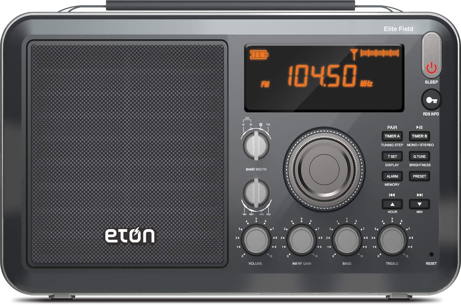 Eton Elite Field AM/FM/Shortwave Desktop Radio with Bluetooth: Electronics