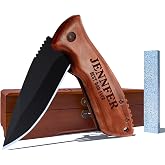 Bianspz Personalized Gifts for Men, Custom Engraved Pocket Knife with Box | Customized Unique Camping Hiking Fishing Set, Anniversary Christmas Birthday Gifts for Grandpa, Dad, Husband, Boyfriend