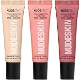 Nudestix Hydrating Peptide Lip Butter Tint Set – 3-Piece Glossy Lip Balm Kit with Avocado, Shea Butter & Peptides | Plumping, Moisturizing Nude Lip Tints | Clean, Vegan & Cruelty-Free