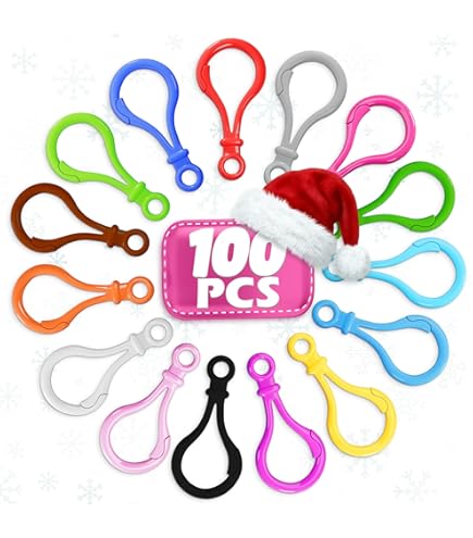 Amazon.com: MIDELONG Plastic Keychain Clips for Crafts, Assorted