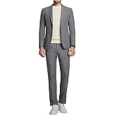 ZKHOECR Men's Suit Slim Fit 2 Piece Suits for Wedding Prom Casual Suit Jacket Pants Lightweight Tuxedo Suits