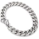 Steelmeup Stainless Steel Simple Curb Cuban Link Chain Bracelet For Men 6mm 8mm 10mm 12mm 7inch 8inch 9inch