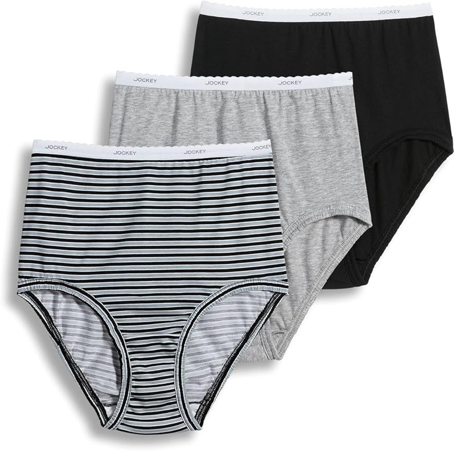 Jockey Women's Underwear Plus Size Classic Brief 3 Pack Amazon.ca
