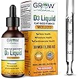 Micellized D3 Liquid, for Children, Infants & Adults, 1200 IU, Plant-Based, Highly Absorbable, Water Soluble Vitamin D3, Support for Bone, Cardiovascular, and Immune Health - 750 Servings