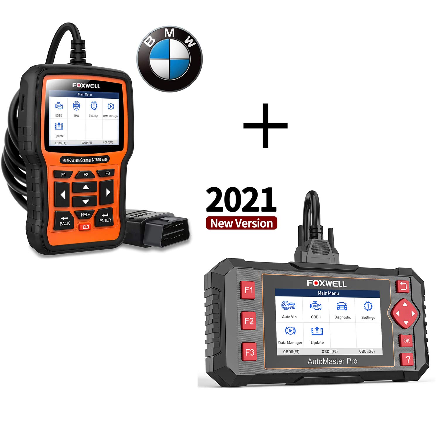 FOXWELL NT510 Elite Full System Scanner for BMW and NT604 Elite OBD2 Scanner ABS SRS Transmission
