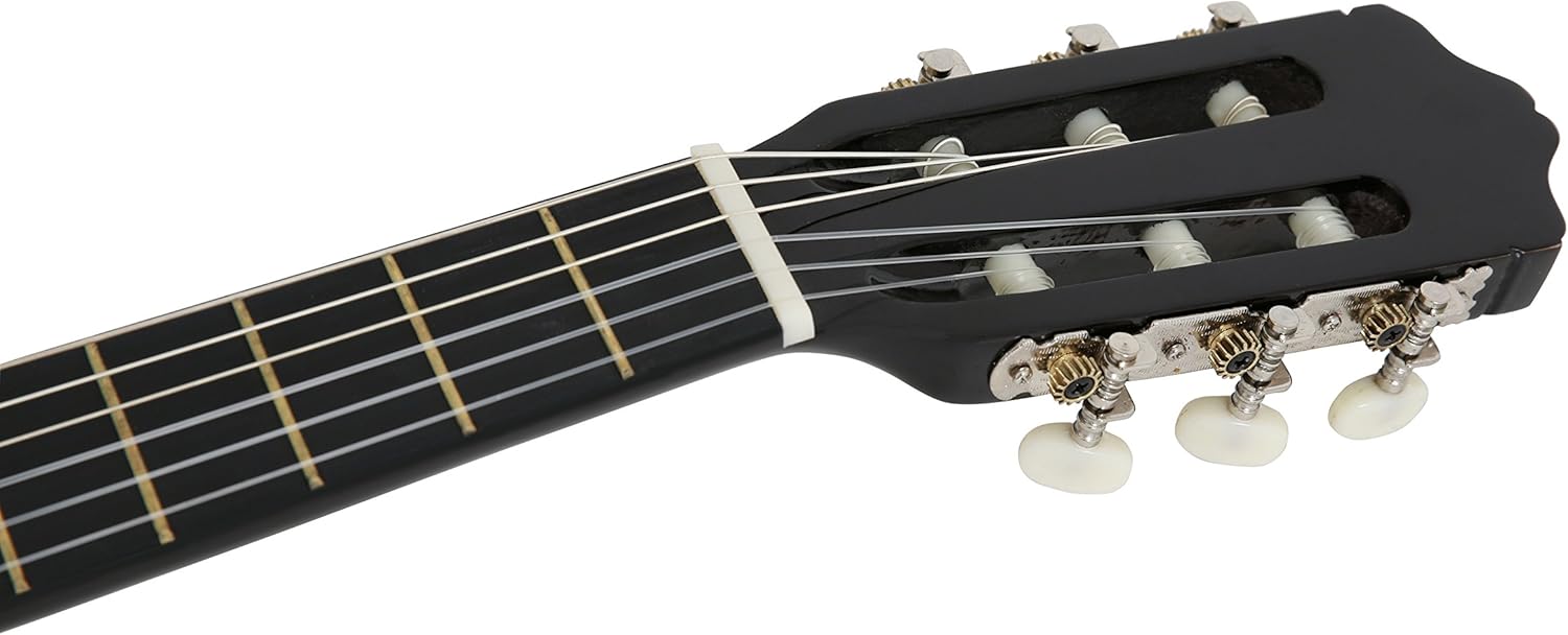 Juan Miguel Navarrez concert guitar - classical guitar - 4/4 black - starter set - incl. bag, plectrums, book, tuner - Image 4