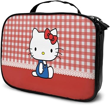 Amazon Co Jp ハローキティちゃんが床に座っています5 化粧ポーチ 安い 旅行用 可愛い 人気 オシャレ 大容量収納 シンプル使いやすい 多機能 メイクポーチ Generic