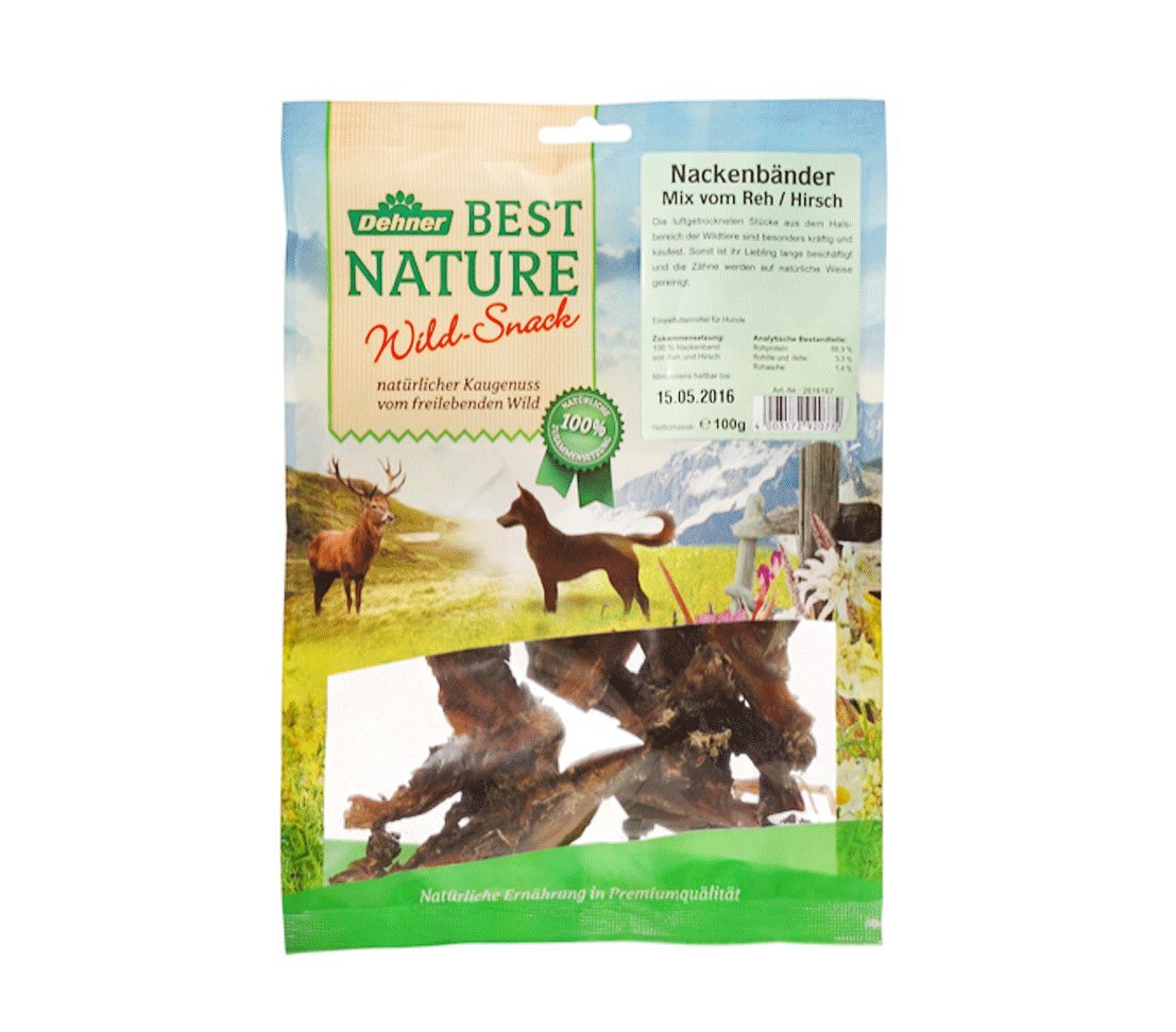 Dehner Best Nature Dog Chew Treat with Neck Straps 100 g
