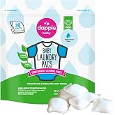 Dapple Baby Laundry Detergent Pacs - 30 Count - Fragrance-free Laundry Pods for Sensitive Skin - Plant-Powered Stain Remover 